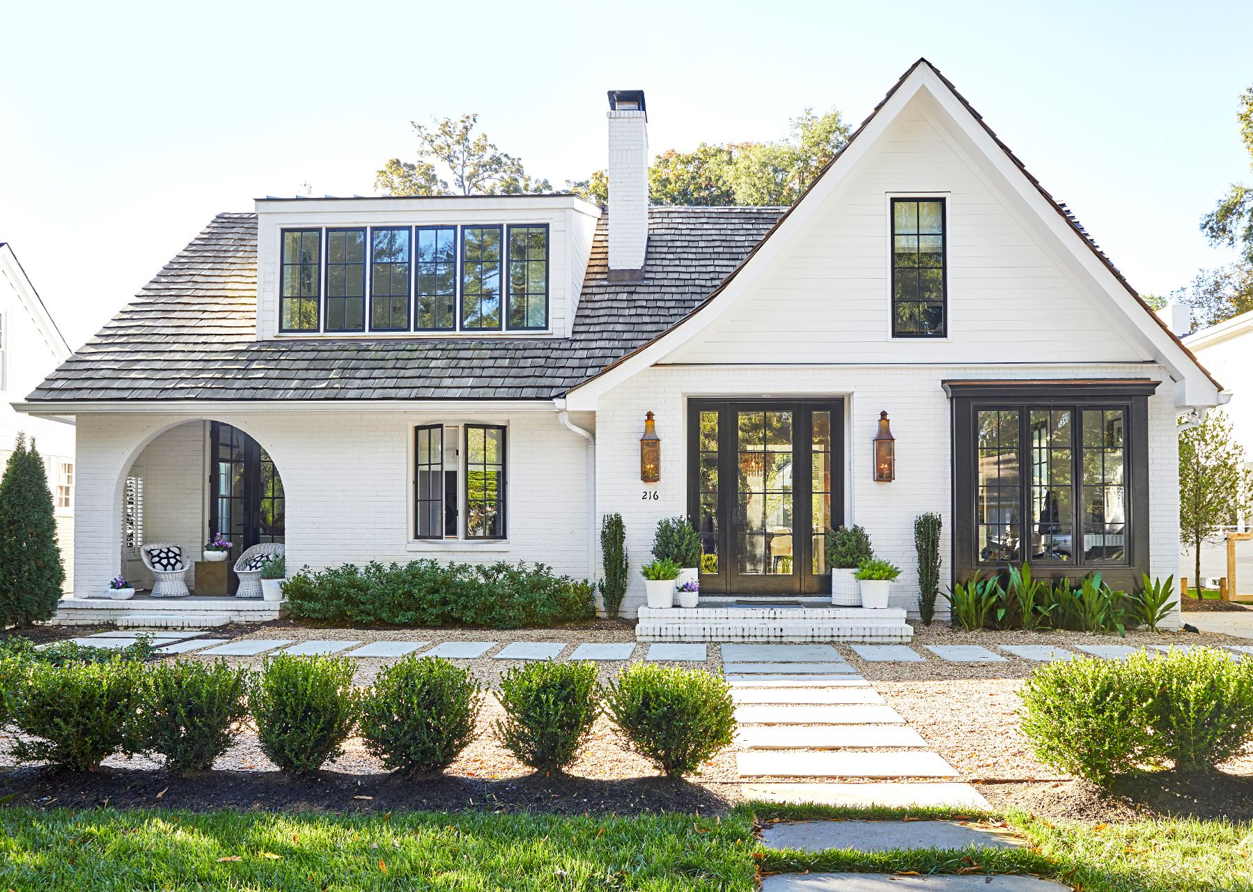 Beautiful modern farmhouse exterior showcasing quality craftsmanship from trusted home service providers
